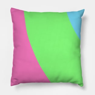 Green blue pink abstract texture art Pillow