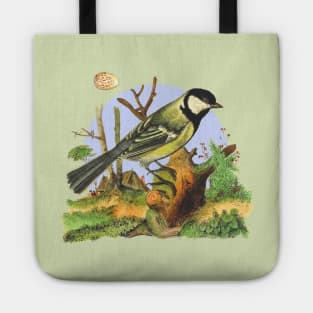 Great Tit  Wildlife Illustration Tote