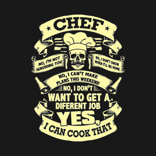 Chef Skull and Knives T-Shirt