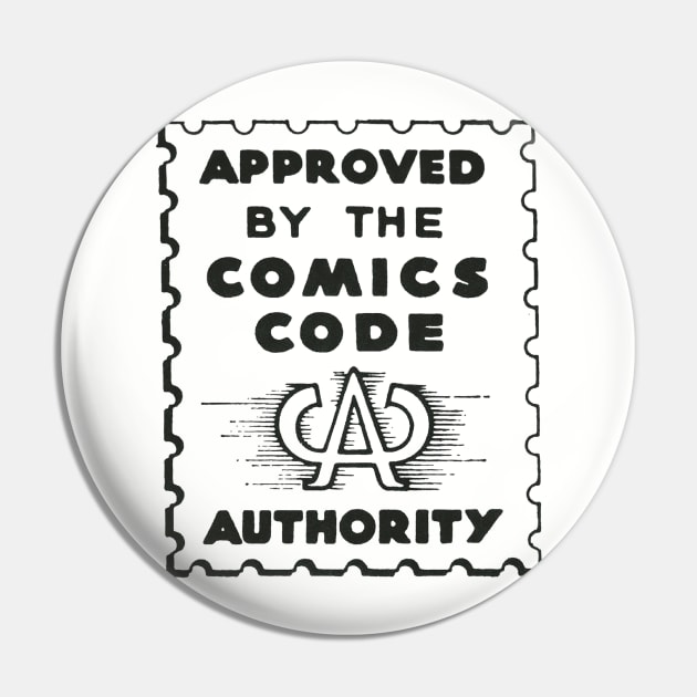 Comics Code Stamp Pin by Pop Fan Shop