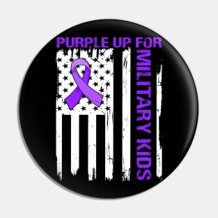 Purple up for Military Kids-Month of the Military Child Pin