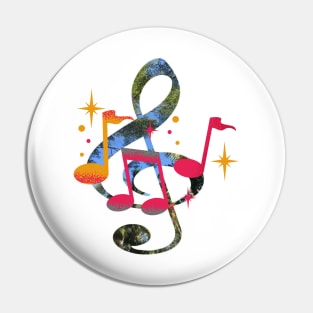 Music Notes Pin