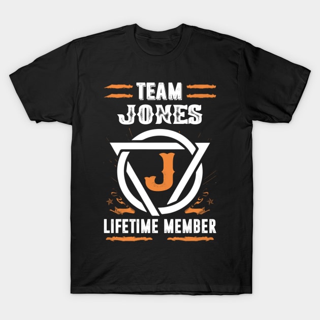 Team Jones Lifetime Member Shirt Surname, Last Name Team Jones Lifetime Member Shirt Surname, Last Name