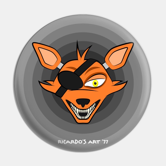 Five Nights at Freddy's - FNAF Foxy Pin by Ricardo77