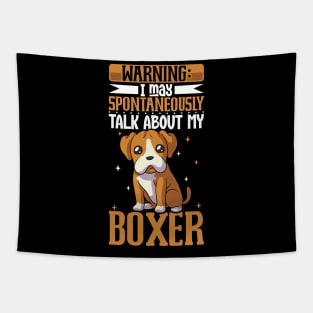 Boxer lover Tapestry