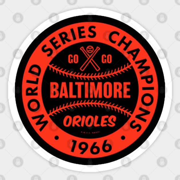 deadmansupplyco Baltimore Orioles - 1966 World Series Champions (White) Long Sleeve T-Shirt