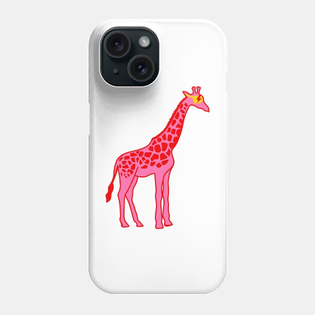 preppy pink giraffe Phone Case by gdm123