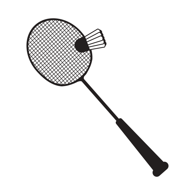 Badminton Player Minimalist Desing by A.P.