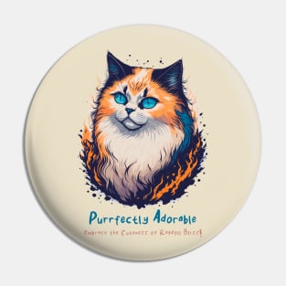 Purrfectly cute Ragdoll Pin