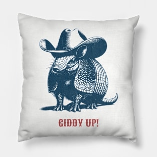 Giddy Up! Armadillo Pillow