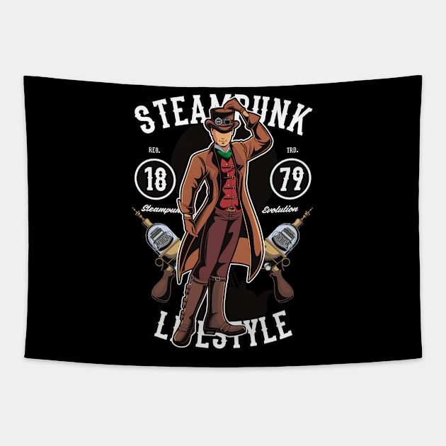 Steampunk Lifestyle Tapestry by Hudkins