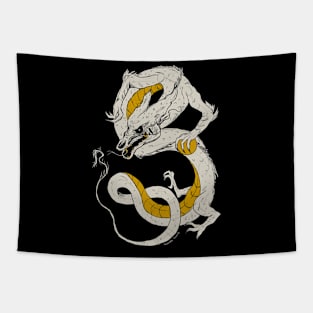 Golden Kin Dragon Tapestry