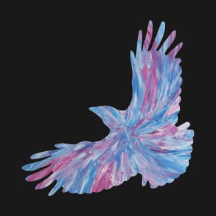 pink cyan crow T-Shirt