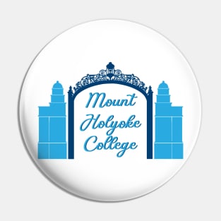 Mount Holyoke Blue Gates Pin