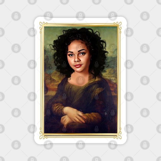 Mona Lisa Turtle Magnet by Zbornak Designs