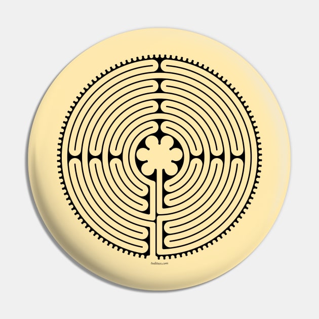 Chartres Labyrinth Pin by tuditees