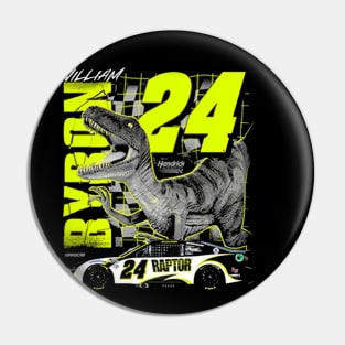 William Byron #24 Raptor Dinosaur Pin