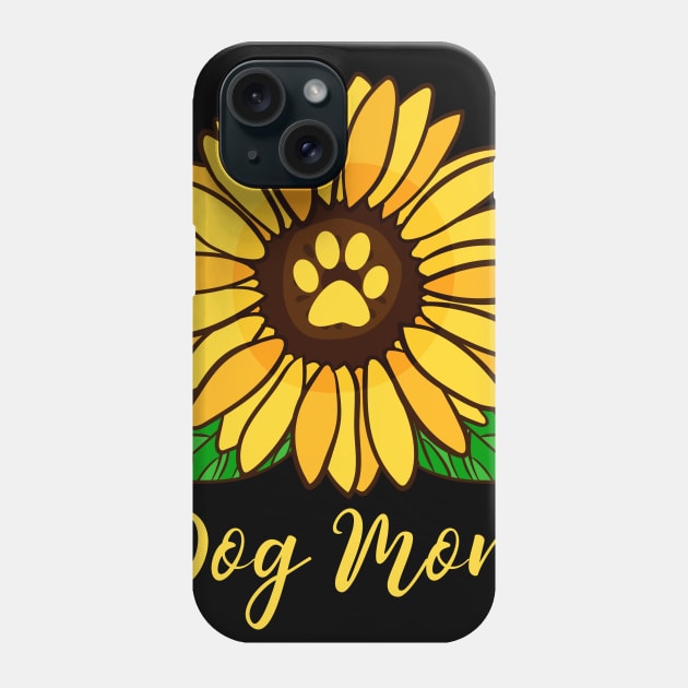 Dog mom sunflower dog mothers day gift Phone Case by anitakayla32765
