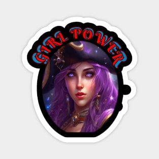 Girl power,purple eyed pirate coxswain Magnet