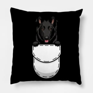 Funny Belgian Shepherd Groenendael Pocket Dog Pillow