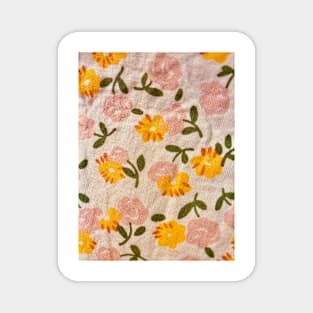 Vintage Flowers in Watercolor Art Magnet