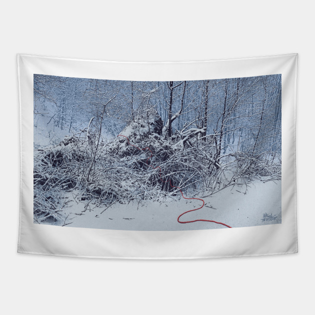 Density Light Blue Winter Tapestry Teepublic