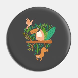 Joyful Jungle - Green Pin