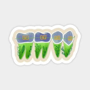 Botanical Dental Braces Magnet