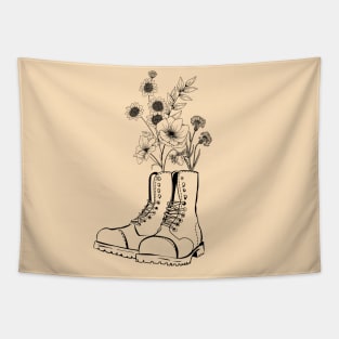 Wildflower Boots Tapestry