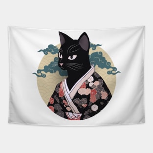 Cat in Kimono Tapestry