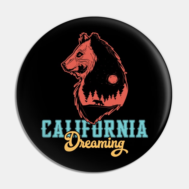 California Dreaming Pin by animericans