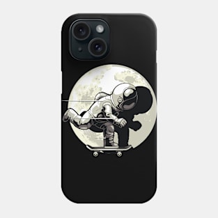 Astronaut Skateboarding Phone Case