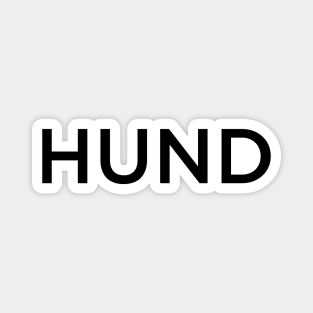 HUND BLOCK TEXT DESIGN Magnet