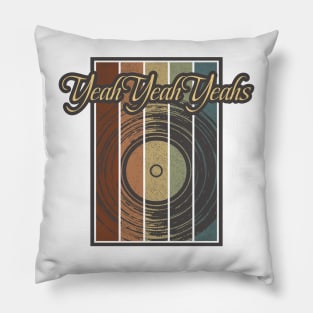 Yeah Yeah Yeahs Vynil Silhouette Pillow