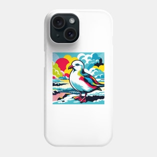 Polar Flight - Pop Art Snow Petrel Phone Case