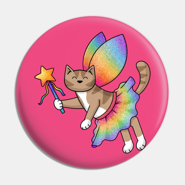 Fairy Cat Pin by Doodlecats 