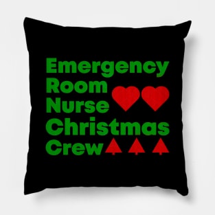 Emergency room nurse christmas crew Pillow