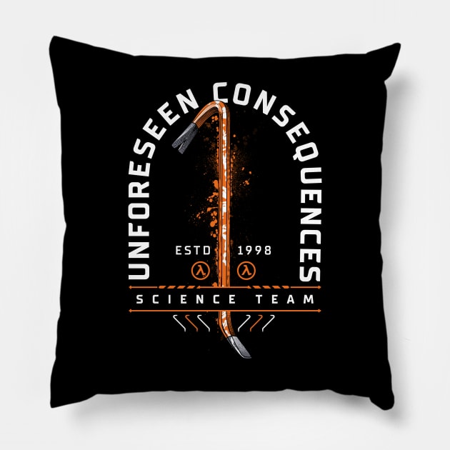 Unforeseen Consequences Pillow by technofaze