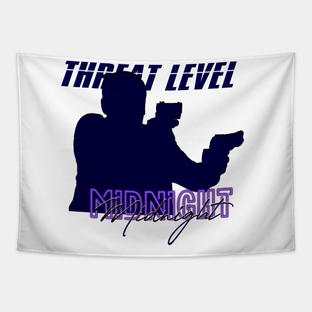 Threat Level Midnight Tapestry by pineapplesplit