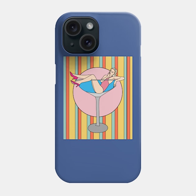 Drink Bathing Drinking Crazy Phone Case by flofin