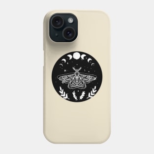 moth night moonphase vegetation plants Phone Case