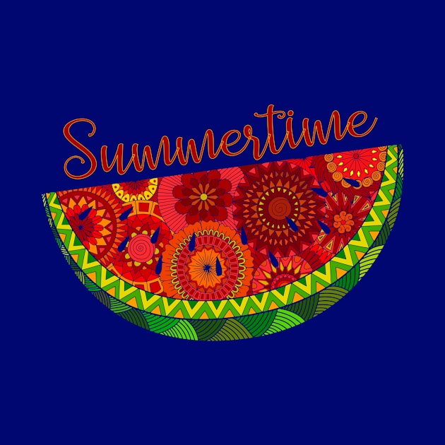 Watermelon Summertime Art by AlondraHanley