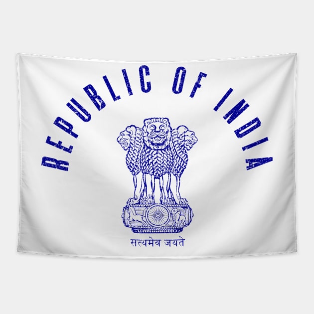 Republic of India Vintage Tapestry by zurcnami