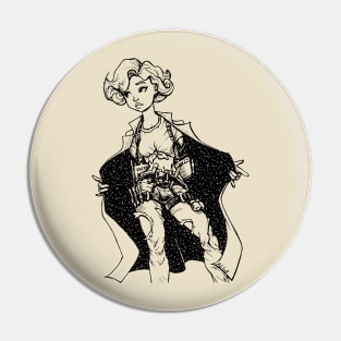 Artist girl of Galaxy Pin