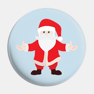 Christmas Santa Claus is Coming to Hug You Pin