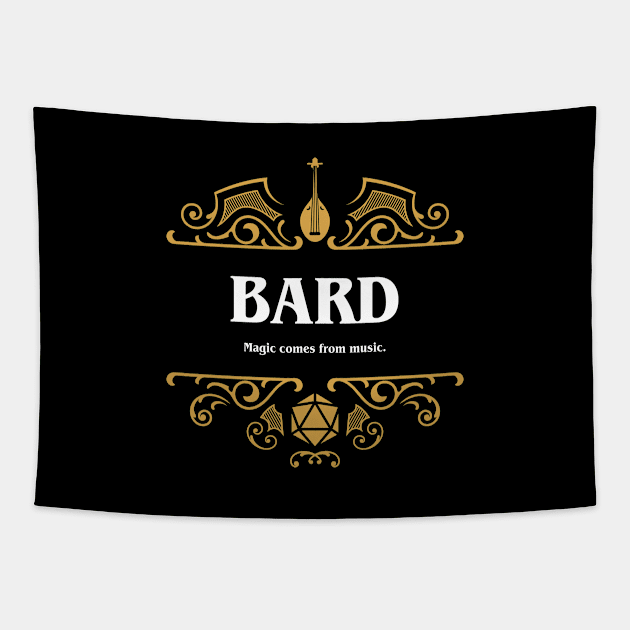 Bard Class Tabletop RPG Gaming Tapestry by pixeptional