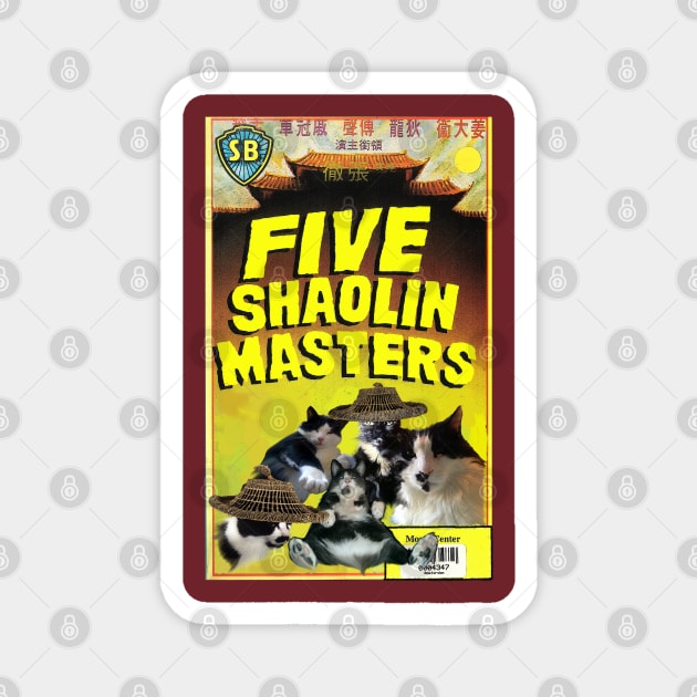 Five Shaolin Masters Magnet by TenomonMalke