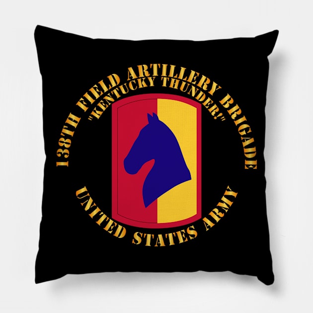 138th Artillery Brigade - US Army - Kentucky Thunder Pillow by twix123844