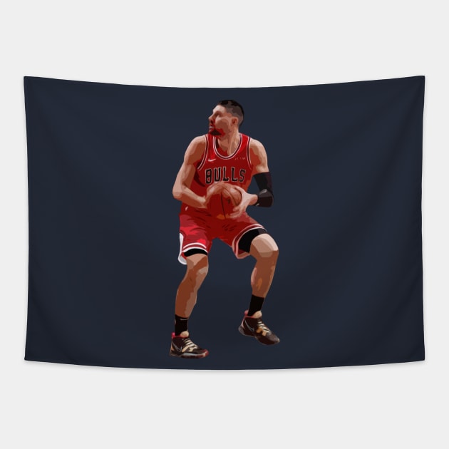 Nikola Vucevic Posting Tapestry by qiangdade