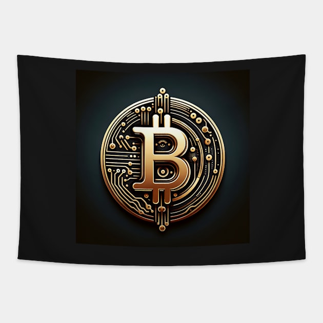 Circuit of Wealth: The Bitcoin Nexus Tapestry by heartyARTworks